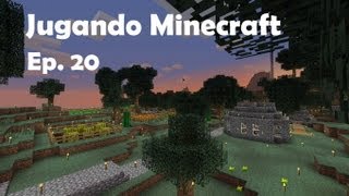 Jugando minecraft pt 20: Arcilla - Maceteros - madera - cuadros