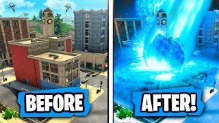 NEW "Tilted Towers" is getting "DESTROYED" by Meteor Strike Says Epic! (RIP TILTED TOWERS!)