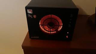 Gloomy ITX with Ryzen 3 1200/Sapphire Pulse RX 580/ Nitro Glow LED