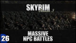 ♛ Skyrim Massive NPC Battles - Star Wars Special - 40 Jedi vs 40 Sith