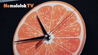 52. Часы "Апельсин" своими руками. Orange clock with Playmat