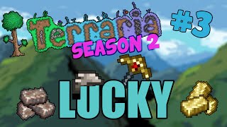 Let's Play Terraria 1.2.4 iOS/Android - EASY EPISODE! Lucky Mining! - 3 #2