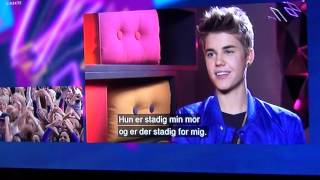 Justin Bieber Danish Interview 2012. (Official Video) Go' Aften Danmark