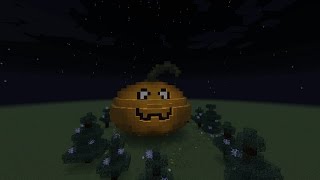 Minecraft - готовимся к HALLOWEEN`Y (хеллуину) - как построить тыкву в майнкрафт