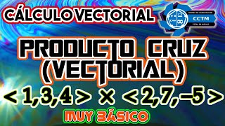 Producto cruz o vectorial | Triple producto escalar |¡Muy básico! | Cálculo Vectorial