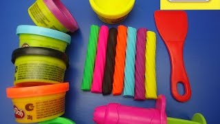 PLASTELIN ZA DECU _ Lizalice od plastelina !!! Play-Doh Rainbow Licorice !!!★★★★ Пластелин