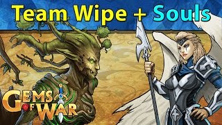 Gems of War: Rowanne 1-2 Cast Win Team W/ Valkyrie