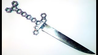 Крутая самоделка из старого сломанного ножа ! Прикольный нож из хлама своими руками