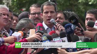 Juan Guaido donne trois jours a l'armée vénézuélienne pour laisser entrer l'aide humanitaire