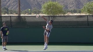 Milos Raonic Serve In Super Slow Motion - Indian Wells 2013 - BNP Paribas Open