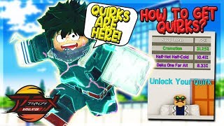 NEW QUIRK UPDATE! HOW TO GET ALL QUIRKS + NEW 100QD TRAINING AREA IN ANIME FIGHTING SIMULATOR ROBLOX