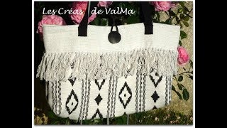 Sac tapis de récupération - version 1 - sac cabas - Tuto couture ValMa