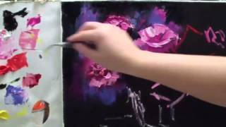 Алла Белопесоцкая видеоурок живопись маслом"сияющие цветы"
