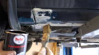 How to use Tectyl bodycoat paint to protect body in car or truck. Costs about 10$ or EUR.