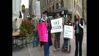 Voices of innocent families: CAS protest walk through #Occupy Ottawa