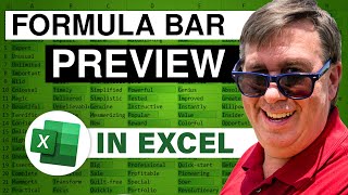 Less F9 In The Excel Formula Bar And Two Other New Features - 2360