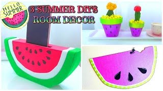 3 DIY SUMMER ROOM DECOR IDEAS - WATERMELON- Isa ❤️