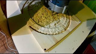 CNC machine tool, wood carving. Мастерская на даче. ЧПУ станок, резьба по дереву.