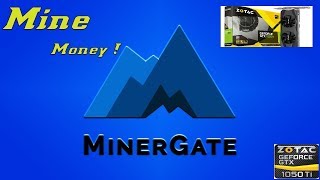 Minegrate start mining test 1050ti