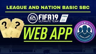 FIFA 19 HOW TO COMPLETE LEAGUE AND NATIONS BASIC SBC