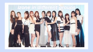 ☁️ putting izone into different groups cause why not