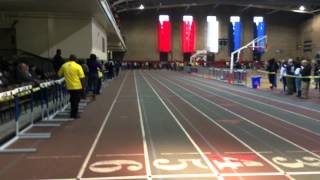 Akeem Lindo of East Orange wins the Essex County 55 dash title
