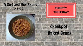 THRIFTY THURSDAY:  Crockpot Baked Beans | myWW Blue, Purple, Green