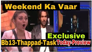 Thappar Task | Bigg Boss 13, Weekend Ka Vaar, Today Episode Preview, Hina Khan Task