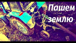 Трактор МТЗ Беларус 920 пашет огород. MTZ Belarus 920 plow the garden. #vseklevo