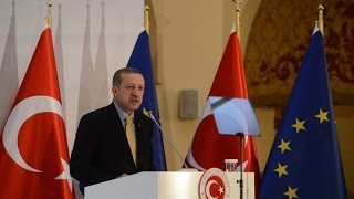 BAŞBAKAN ERDOĞAN TÜRKİYE AB ARASINDA VİZE SERBESTİSİ  GERİ KABUL ANLAŞMASI'NIN TÖRENİ
