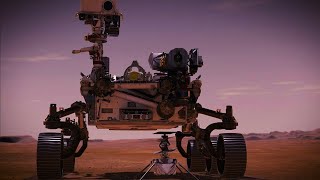 Первое фото Марсохода Perseverance и первый беспилотный вертолет Mars Helicopter на Марсе