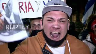 Argentina: Pro and anti-govt protesters rally outside Cuban embassy in Buenos Aires
