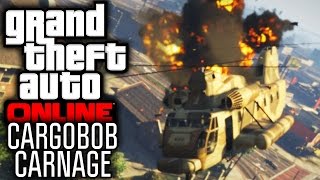 GTA 5 Online Funny Moments | Cargobob Car Theft & Trolling (w/ The Nobeds)