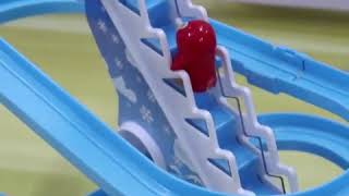 Penguin Climb Stairs Sliding Track Puzzle Electric Race Track Toy with Music