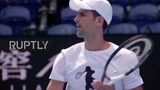 Australia: Closed door training for Djokovic as visa spat continues