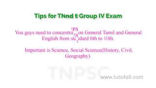 TNPSC Group IV Exam Preparation Tips