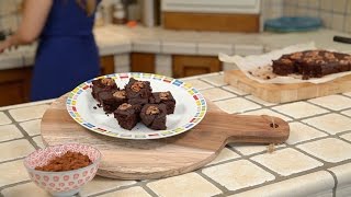 Brownie al cacao e fagioli cannellini senza glutine e senza lattosio