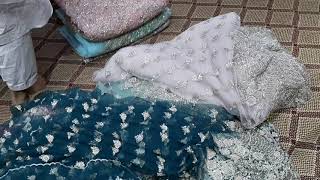 Bridal saree all net fancy varety availble here #saeed cloth house