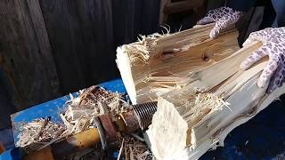 Самодельный винтовой колун(homemade screw splitter)