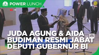 Juda Agung & Aida Budiman Resmi Jabat Deputi Gubernur BI