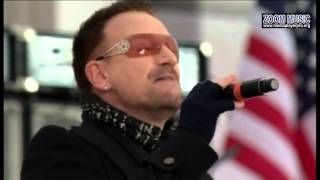 U2 In The Name Of Love, City Of Blinding Lights Obama