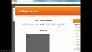 Creating a Moodle Database Activity with PoodLL