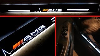 Door Sill Pathway with Running LED backlight on Mercedes AMG, BMW, AUDI / Review
