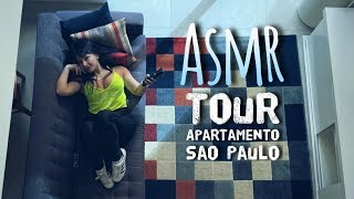 Asmr - TOUR pelo apartamento em Sao Paulo som de Fontes de agua