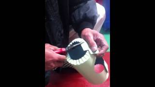 ラッキングの菊絞り　職人の技　空調 Chrysanthemum craftsmanship racking diaphragm