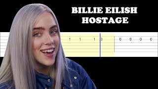 Billie Ellish - Hostage (Easy Guitar Tabs Tutorial)