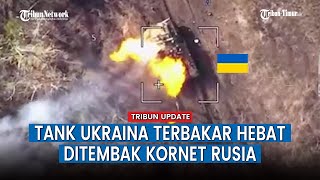 2 Tank T 64BV Ukraina Dibakar dan Dihancurkan Militer Rusia di Kupyansk