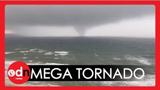 Dramatic Close-up Footage as GIANT Tornado Makes Landfall at Panama City Beach in Florida.