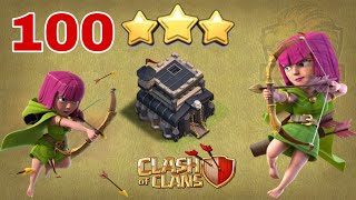 COMBO DỊ 100 ARCHER CLEAR TOANG TOWN HALL 9 MAX CẤP ĐỘ Clash of clans | Akari Gaming