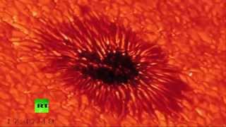 Stunning images of sunspots caught by largest solar telescope